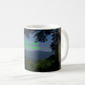 Grüne Nachricht Kaffeetasse (VorderseiteRechts)