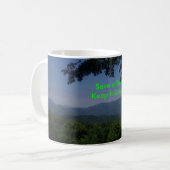Grüne Nachricht Kaffeetasse (Vorderseite Links)