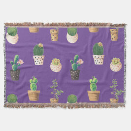 Grüne Nachspeise Sukkulente Kakteen in Pots Decke