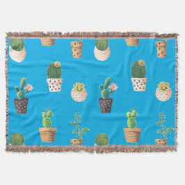 Grüne Nachspeise Sukkulente Kakteen in Pots Decke