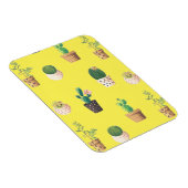 Grüne Nachspeise Sukkulente Kakteen in Pots Magnet (Rechte Seite)