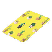 Grüne Nachspeise Sukkulente Kakteen in Pots Magnet (Linke Seite)