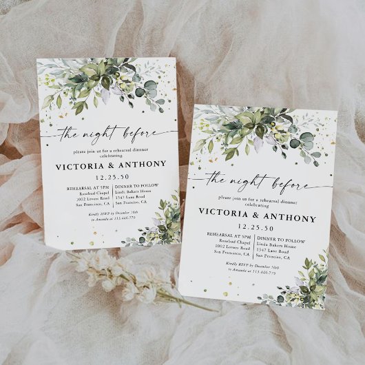 Grüne Nacht vor Einladung