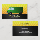 Grüne Nahrungsmittel-LKW-Visitenkarten Visitenkarte (Vorne/Hinten)