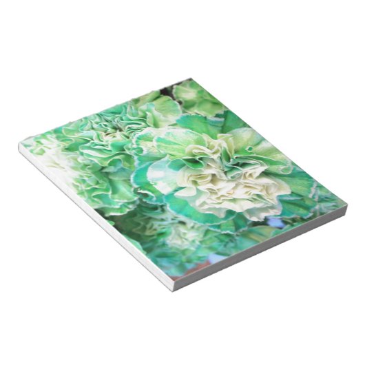 Grüne Narbe Notizblock (angewinkelt)