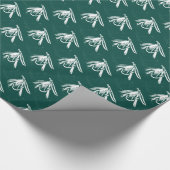 "Grüne Nassfliege" Geschenkpapier (Ecke)