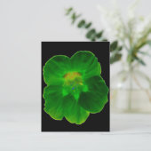 Grüne Nasturtium-Postkarte Postkarte (Stehend Vorderseite)