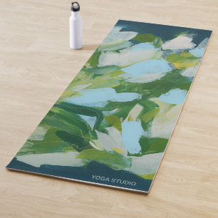Grüne Natur Abstrakt Expressionismus Yogamatte