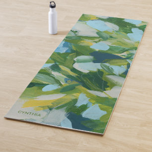 Grüne Natur Abstrakt Expressionismus  Yogamatte