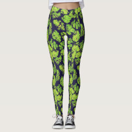 Grüne Natur Acrylmalenleaf Leggings