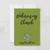 Grüne Natur Einladung (Rückseite)