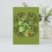 Grüne Natur Einladung (Stehend Vorderseite)