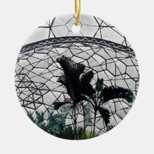 Grüne Natur Kuppel Keramik Ornament (Vorne)