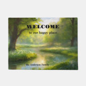 Grüne Natur Landschaft Kunst Fußmatte (Vorderseite)