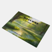 Grüne Natur Landschaft Kunst Fußmatte (Schrägansicht)