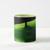 Grüne Natur Landschaft Spiegelung Kaffeetasse | Sc (Zentrum)