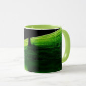 Grüne Natur Landschaft Spiegelung Kaffeetasse | Sc (VorderseiteRechts)