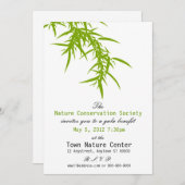Grüne Natur-Nutzen-Einladung Einladung (Vorne/Hinten)