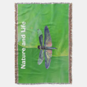 Grüne Natur und Libelle Decke (Vorderseite Vertikal)