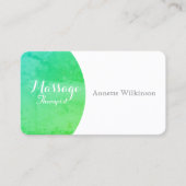 Grüne natürliche Steineleganz Visitenkarte (Vorderseite)