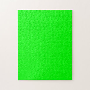 Grüne Neonfarbendekor kann individuell angepasst w Puzzle
