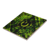Grüne Neonflamme Fliese (Seite)
