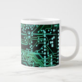 Grüne Neonleiterplatte Jumbo-Tasse (Rechts)