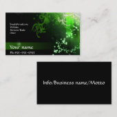 Grüne NeonVisitenkarte Visitenkarte (Vorne/Hinten)