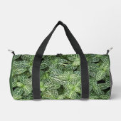 Grüne Nerven Pflanze Blätter Blütenblüte Duffle Bag (Vorderseite)