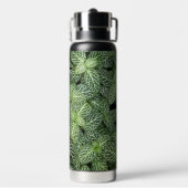 Grüne Nerven Pflanze Blätter Blütenblüte Trinkflasche (Hinten)