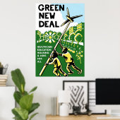 Grüne neue Angebote Poster (Heimbüro)