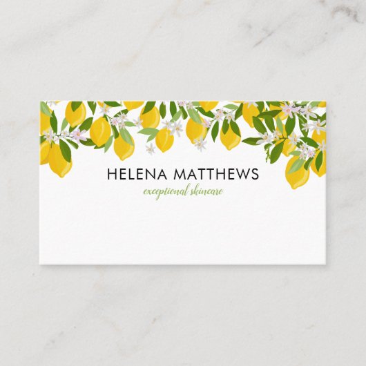 Grüne Neuernennung von Lemons Visitenkarte (Vorderseite)