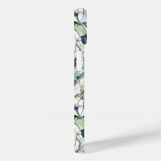 Grüne Niedliche Blume Muster Maßgeschneiderte Mode Case-Mate iPhone Hülle (Rückseite / Rechts)