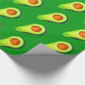 Grüne niedliche Kunst für Avocado Geschenkpapier (Ecke)