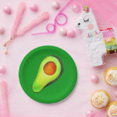 Grüne niedliche Kunst für Avocado Pappteller (Party)