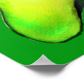 Grüne niedliche Kunst für Avocado Poster (Ecke)