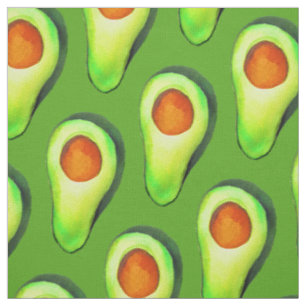 Grüne niedliche Kunst für Avocado Stoff