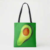 Grüne niedliche Kunst für Avocado Tasche (Vorderseite)