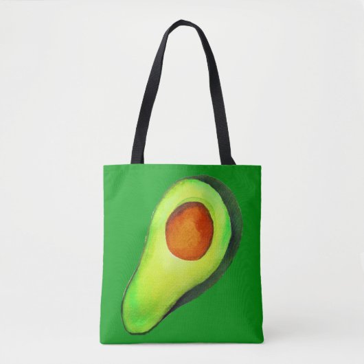Grüne niedliche Kunst für Avocado Tasche (Vorderseite)
