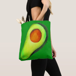 Grüne niedliche Kunst für Avocado Tasche