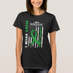 Grüne Nierenerkrankung Krieger Cerebral Palsy Awar T-Shirt