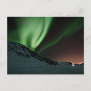 Grüne Nordlicht-Aurora Borealis Norwegen Postkarte