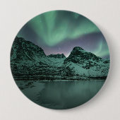 Grüne Nordlichter Button (Vorderseite)