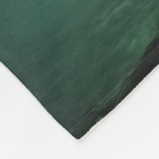 Grüne Nordlichter Fleecedecke (Ecke)