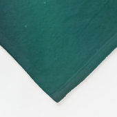 Grüne Nordlichter Fleecedecke (Ecke)