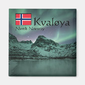 Grüne Nordlichter Magnet (Vorne)