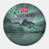 Grüne Nordlichter Magnet (Vorne)