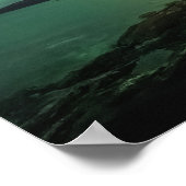 Grüne Nordlichter Poster (Ecke)