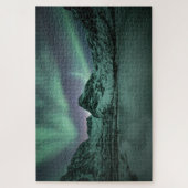 Grüne Nordlichter Puzzle (Vertikal)