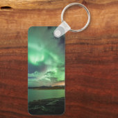 Grüne Nordlichter Schlüsselanhänger (Rückseite)